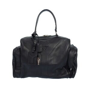 SAINT LAURENT Yves Leather Boston Bag Handbag